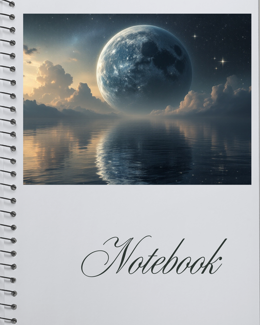 Mond küsst den Ozean - Digitaler Kunstdruck, Wandkunst, Digitaler Download, Druckvorlage