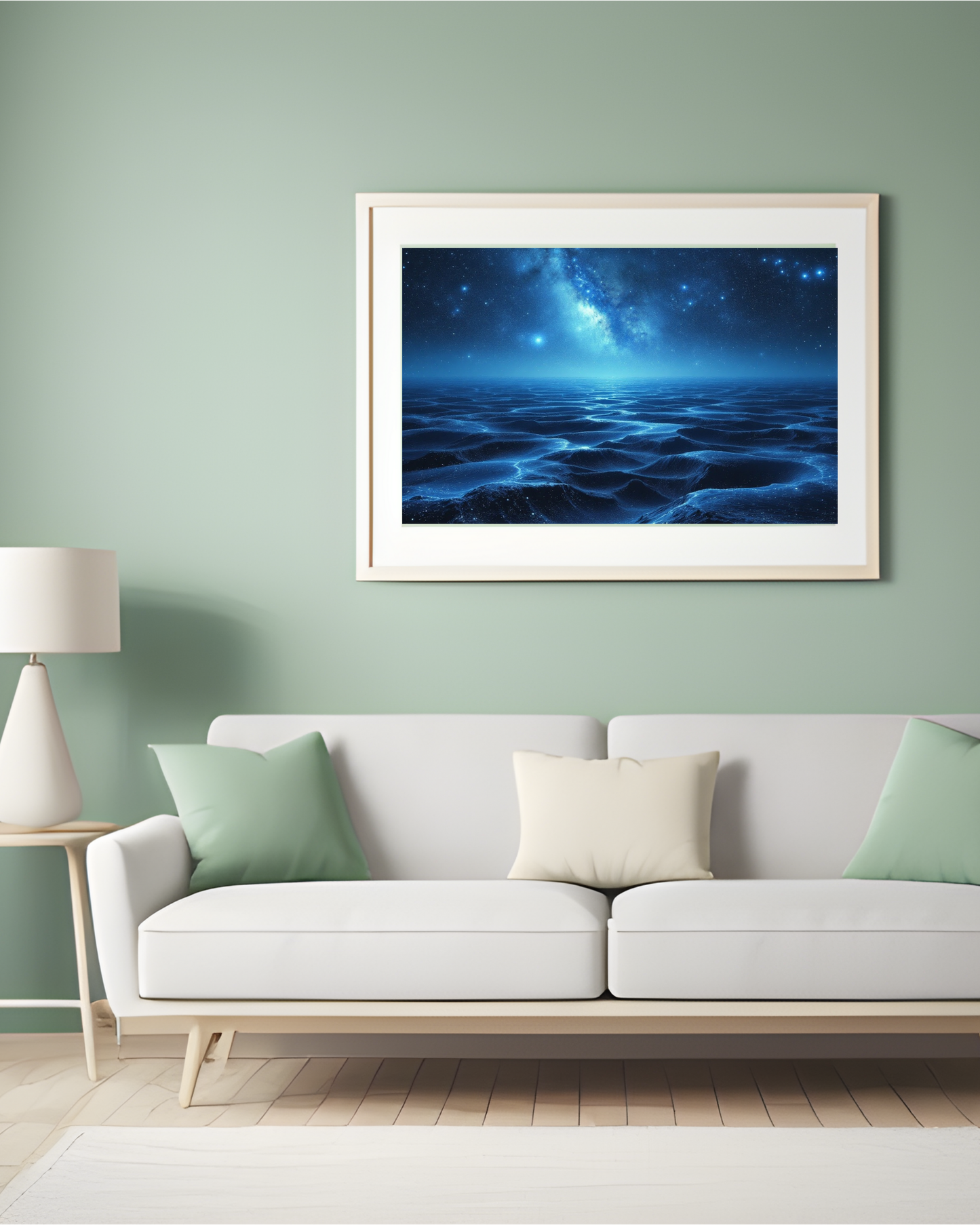 Endloser Ozean - Digitaler Kunstdruck, Wandkunst, Digitaler Download, Druckvorlage