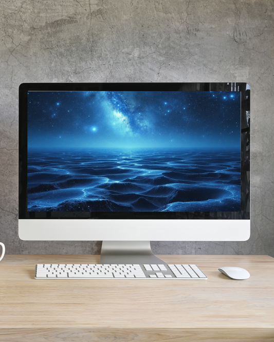 Endloser Ozean als Hintergrundbild für ein Computer