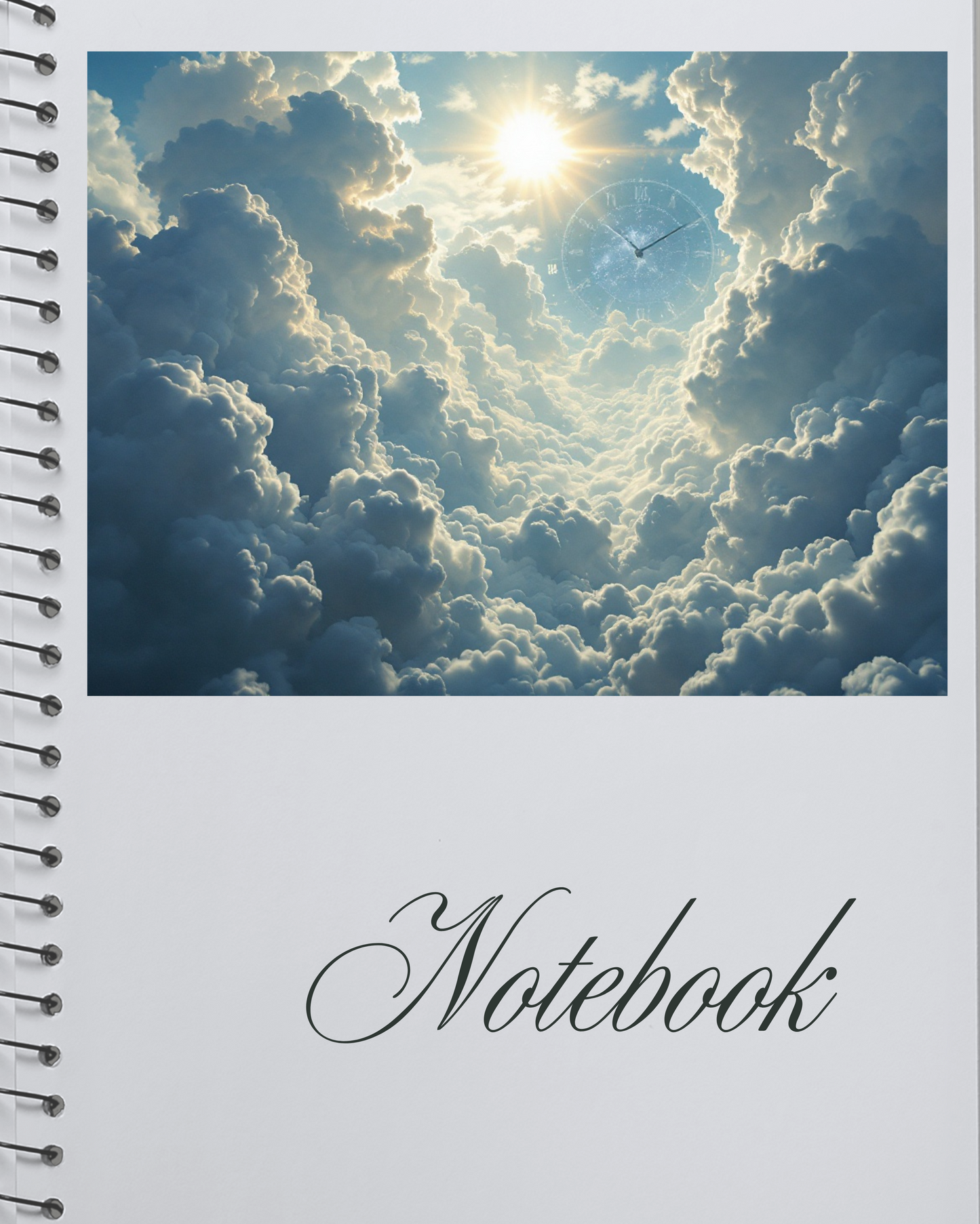 Wolke.Sonne.Zeit - Digitaler Kunstdruck, Wandkunst, Digitaler Download, Druckvorlage
