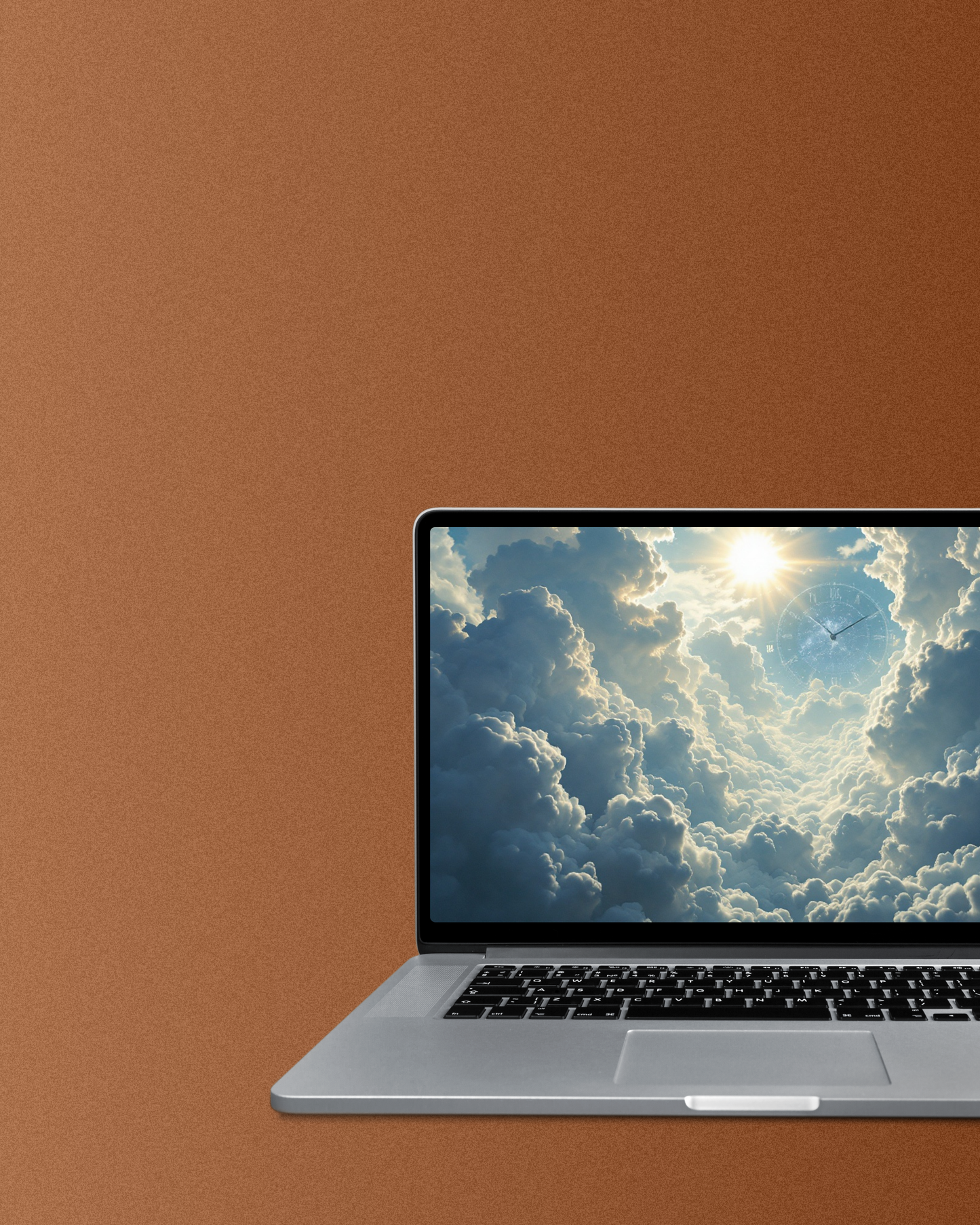 Wolke.Sonne.Zeit - Digitaler Kunstdruck, Wandkunst, Digitaler Download, Druckvorlage