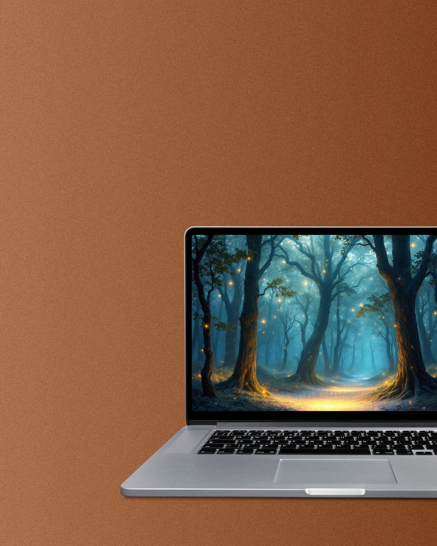 Verschwommener Wald - Digitaler Kunstdruck, Wandkunst, Digitaler Download, Druckvorlage