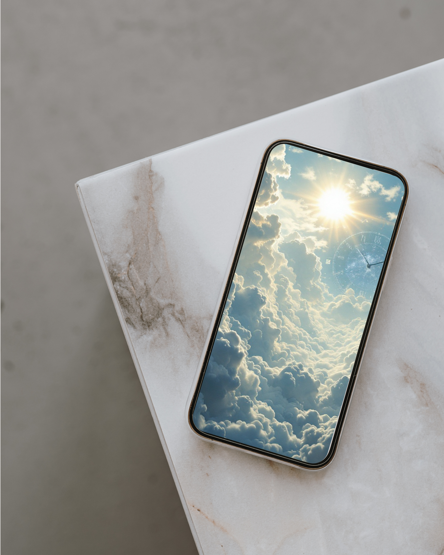 Wolke.Sonne.Zeit - Digitaler Kunstdruck, Wandkunst, Digitaler Download, Druckvorlage