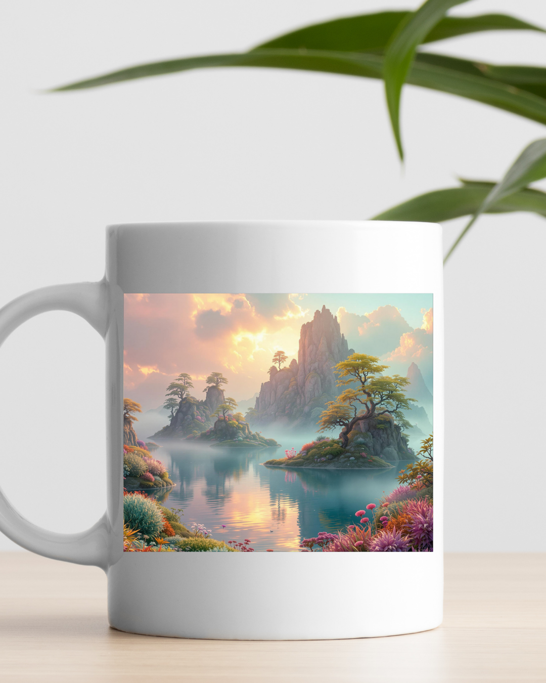 Magische Morgenstille - Digitaler Kunstdruck, Wandkunst, Digitaler Download, Druckvorlage