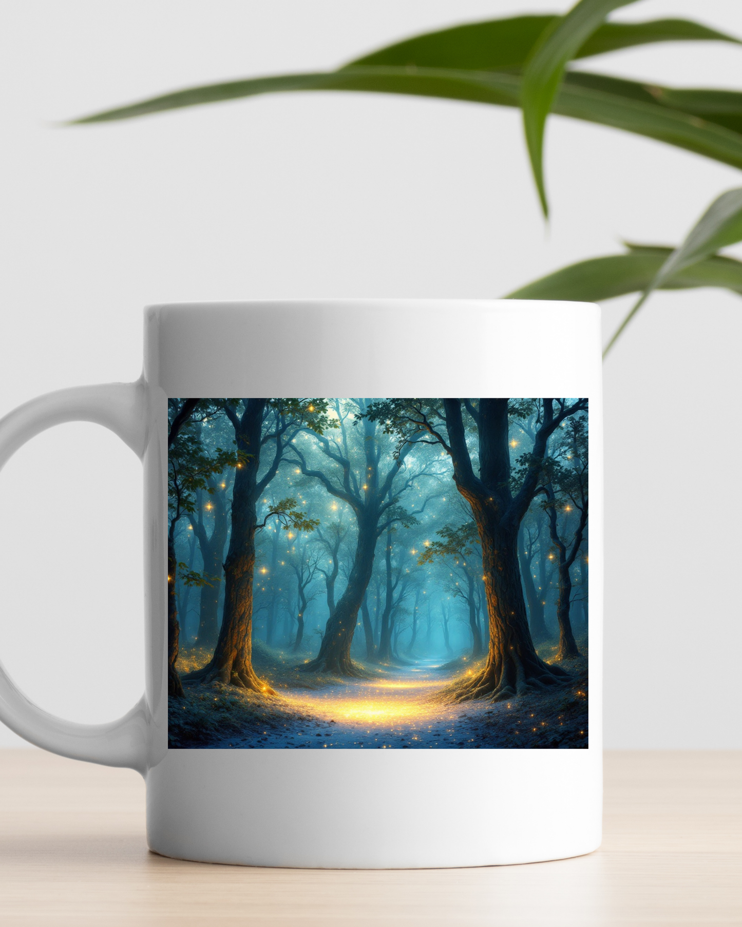 Verschwommener Wald - Digitaler Kunstdruck, Wandkunst, Digitaler Download, Druckvorlage