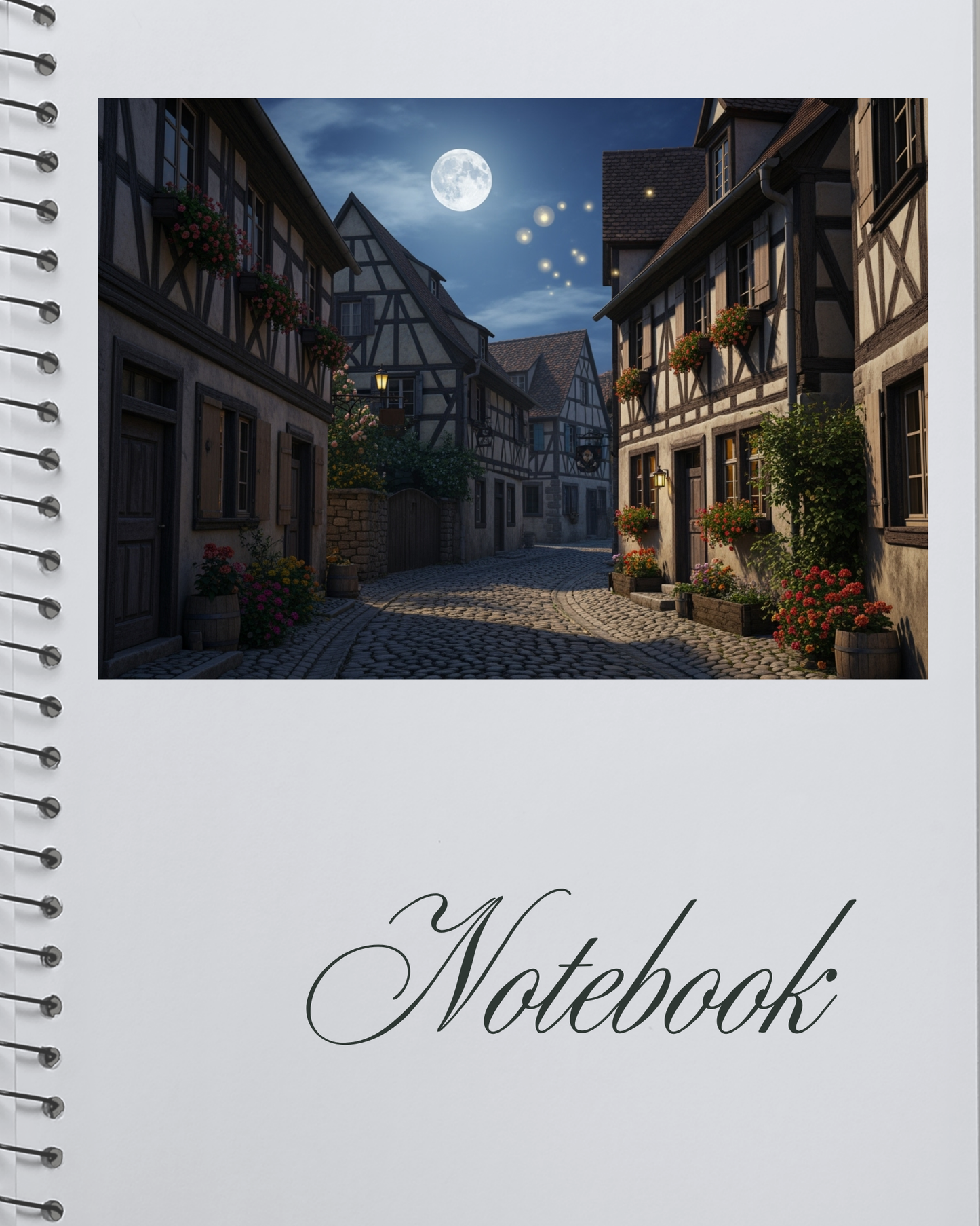 Vollmond irgendwo in Europa – Digitaler Kunstdruck, Wandkunst, Digitaler Download, Druckvorlage