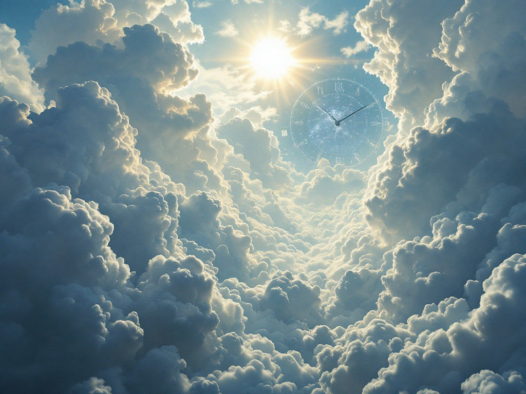 Wolke.Sonne.Zeit - Digitaler Kunstdruck, Wandkunst, Digitaler Download, Druckvorlage